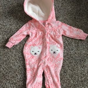 Fleece romper 3 month